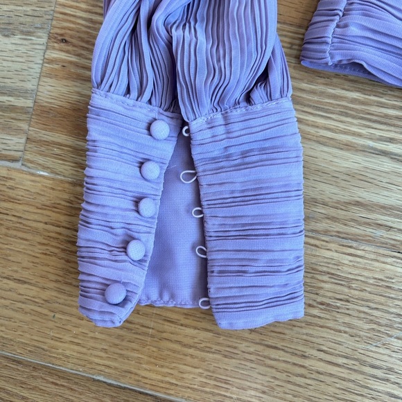 Zara Tied Pleated Top - Picture 7 of 10